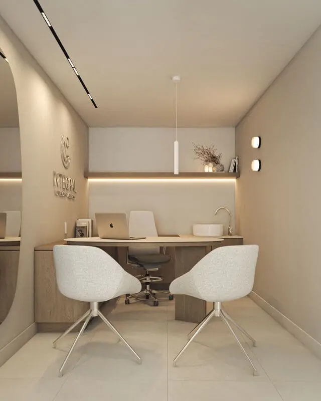 Lobby de consultorios médicos boutique Zaiah Health en San Pedro de los Pinos, CDMX